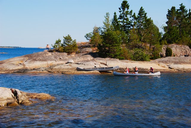 Canoeing in Fladan