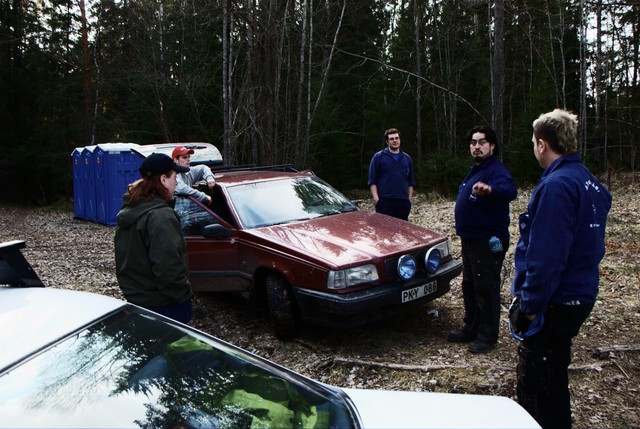 Staff meeting in the woods