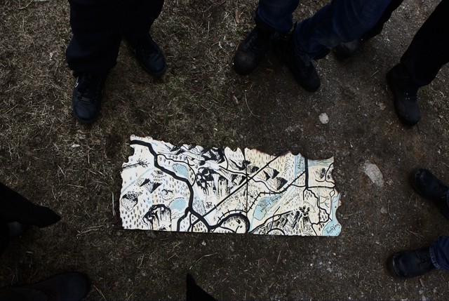 Two pieces of the map