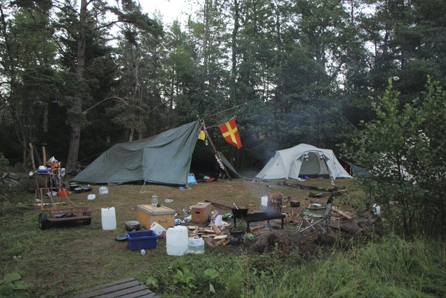 Our senior scouts camp site